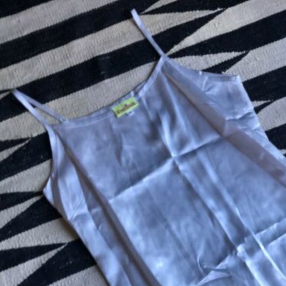 1990’s Vintage Satin Icy Blue Dress - Picture 4 of 8